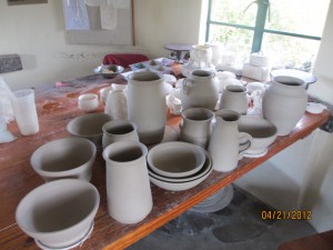 The pots John made