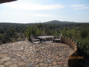 A view from the guest house