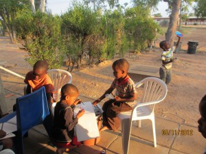 Kids at play in our yard