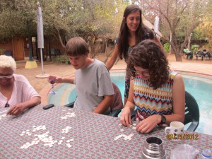 One of our favorite games - bananagrams