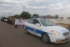 A parade starts the 16 Days of Activism