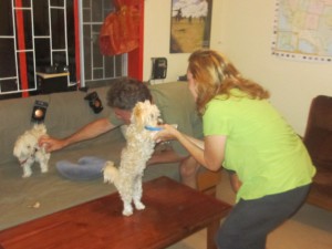 Rati does a great table dance