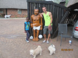 Posing with a Native