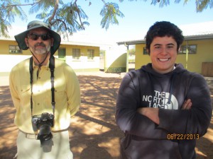 The ARMY photograher and Ray, who donated all the cement