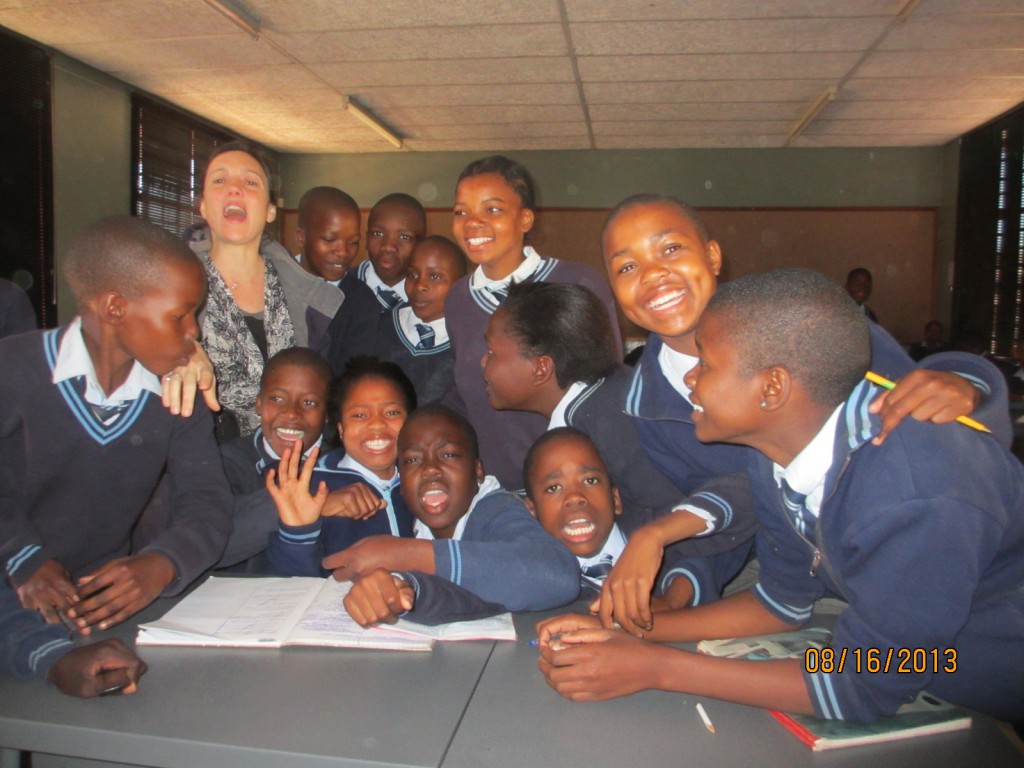 Teaching Social Studies at Kwena Sereto.  